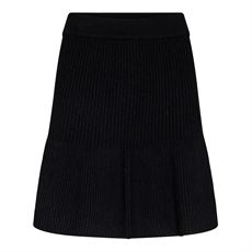 CO`COUTURE NEDERDEL, ROWCC CROP BELL SKIRT, BLACK