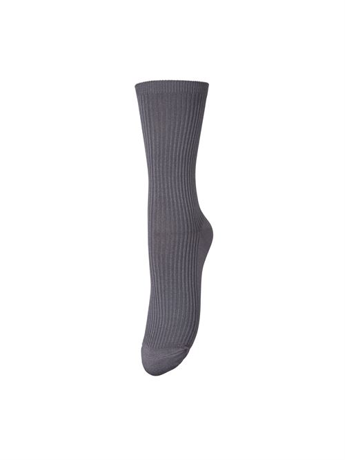 BECK SÖNDERGAARD STRØMPER, TELMA SOLID SOCK, TURBULENCE GRAY