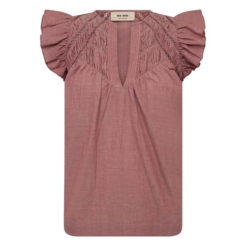MOS MOSH BLUSE, MMWODA IZHA BLOUSE, COWHIDE