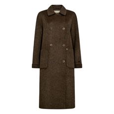 MOS MOSH FRAKKE, LUCCA BARKLEY WOOL, SLATE BLACK