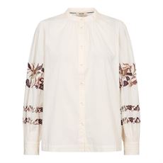 MOS MOSH SKJORTE, MMNOTTO EMBROID SHIRT, ECRU