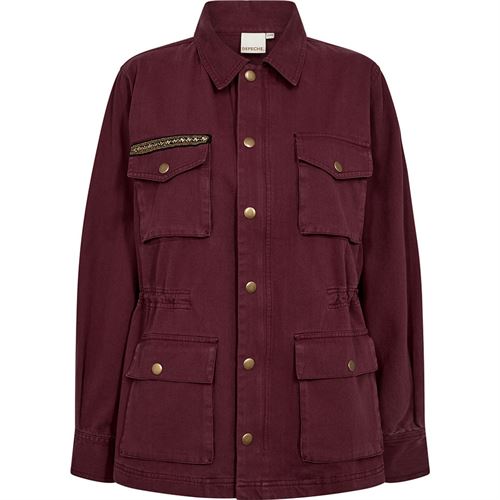 DEPECHE JAKKE, LILLYDE JACKET, BURGUNDY