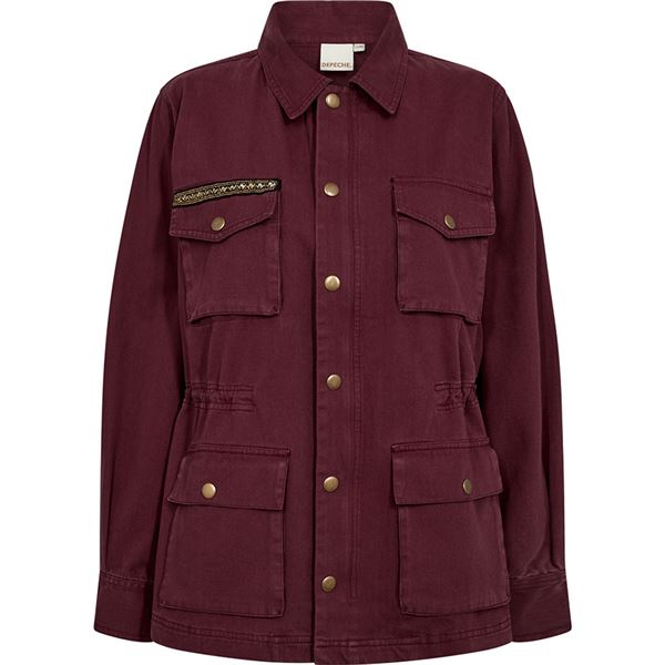DEPECHE JAKKE, LILLYDE JACKET, BURGUNDY