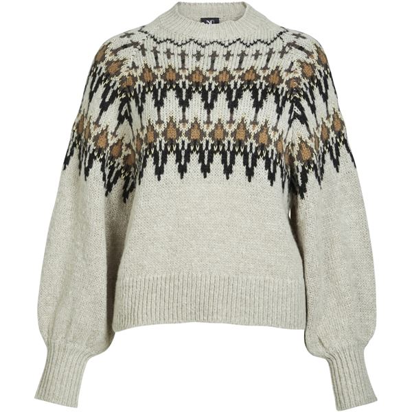 NÜ DENMARK STRIK, ALENA PULLOVER KNIT, BONE MIX