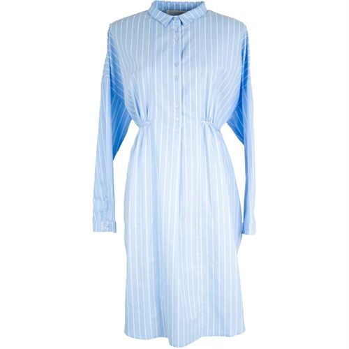 LA ROUGE SKJORTE/KJOLE, NELLY STRIPE SHIRTDRESS, BLUE/WHITE STRIPE