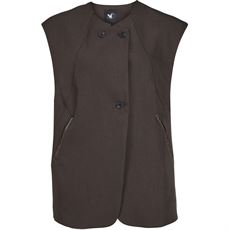 NÜ DENMARK VEST, AMALIE VEST, BROWN