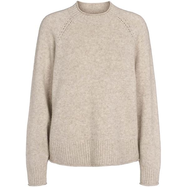 ESMÉ STUDIOS STRIK, ESELIDA RAGLAN KNIT, SAND MELANGE