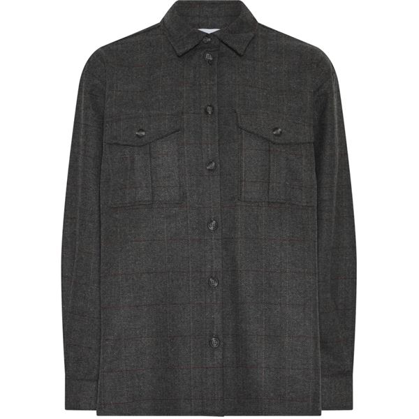 LA ROUGE SKJORTE, CHECKI SHIRT, BROWN