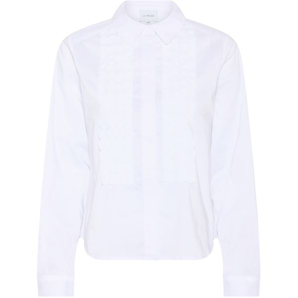 LA ROUGE SKJORTE, LINE SHIRT, WHITE
