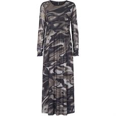 PREPAIR KJOLE, MYNTE DRESS, BLACK BROWN PRINT