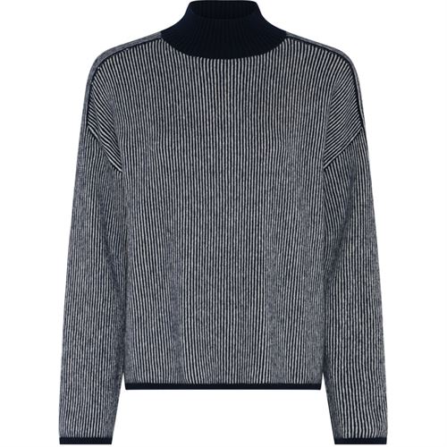 LA ROUGE STRIK, SISSE STRIPE KNIT, NAVY/OFFWHITE