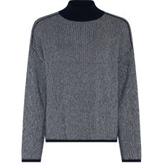 LA ROUGE STRIK, SISSE STRIPE KNIT, NAVY/OFFWHITE