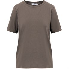 CC HEART ❤️ T-SHIRT, BASIS REGULAR T-SHIRT, DARK MUD