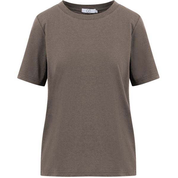 CC HEART ❤️ T-SHIRT, BASIS REGULAR T-SHIRT, DARK MUD