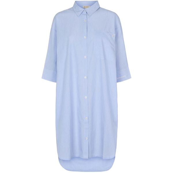 ESMÉ STUDIOS SKJORTE/KJOLE, ESNUNU SHIRT DRESS, KENTUCKY BLUE