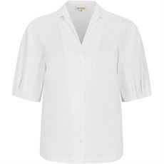 ESMÉ STUDIOS SKJORTE, ESBILLY 2/4 SLEEEVE SHIRT, OFF WHITE
