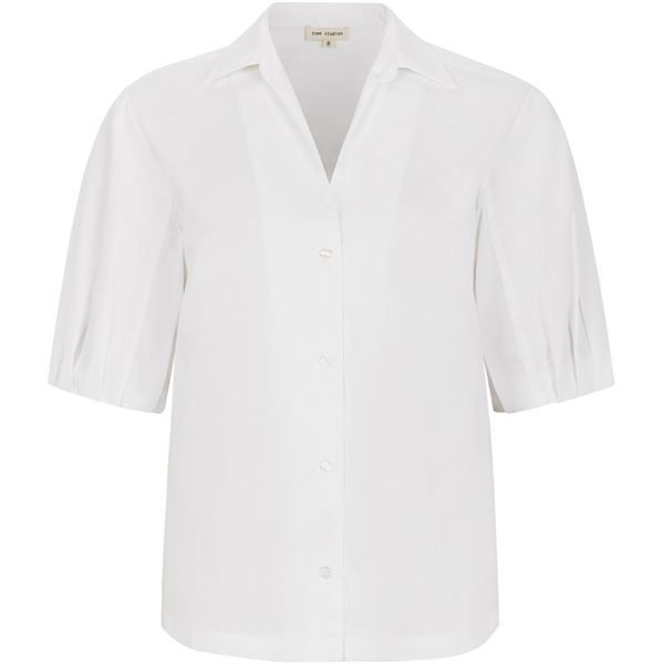 ESMÉ STUDIOS SKJORTE, ESBILLY 2/4 SLEEEVE SHIRT, OFF WHITE
