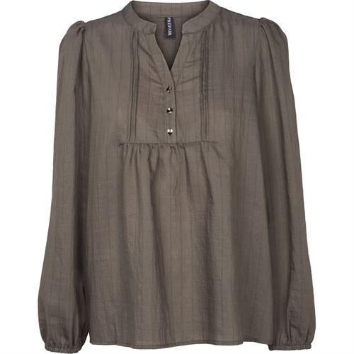 PREPAIR BLUSE, CAMILLA BLOUSE, MOLE BROWN