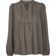 PREPAIR BLUSE, CAMILLA BLOUSE, MOLE BROWN
