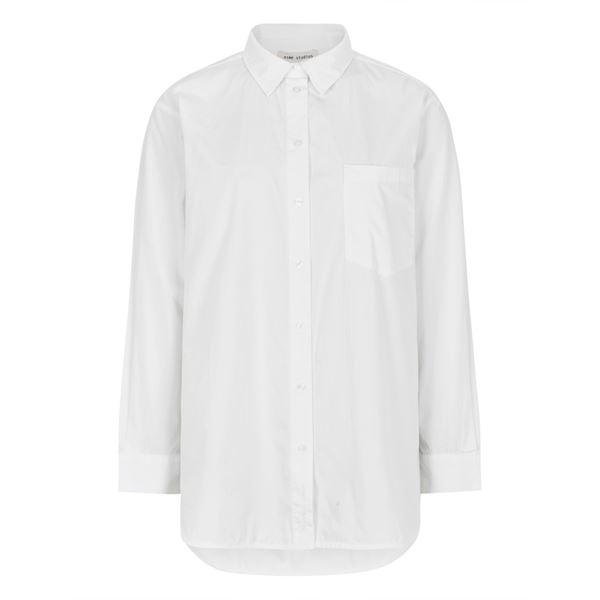 ESMÉ STUDIOS SKJORTE, ESRUSSO SHIRT, WHITE