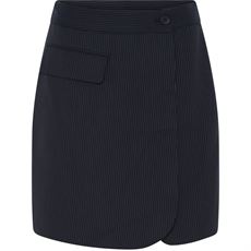 LA ROUGE SHORTS, CATRINE SHORTS, NAVY PINSTRIBE