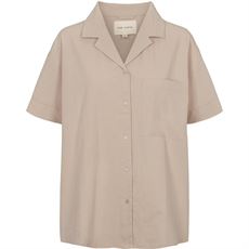 ESMÉ STUDIOS SKJORTE, ESRUBY RESORT SHIRT, CHATEAU GRAY
