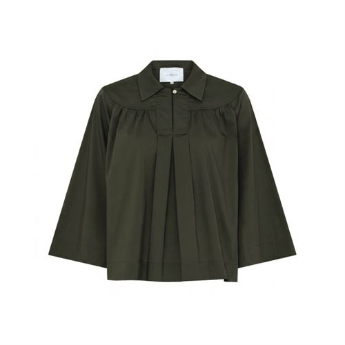 LA ROUGE SKJORTE, VILMA SHIRT, ARMY GREEN