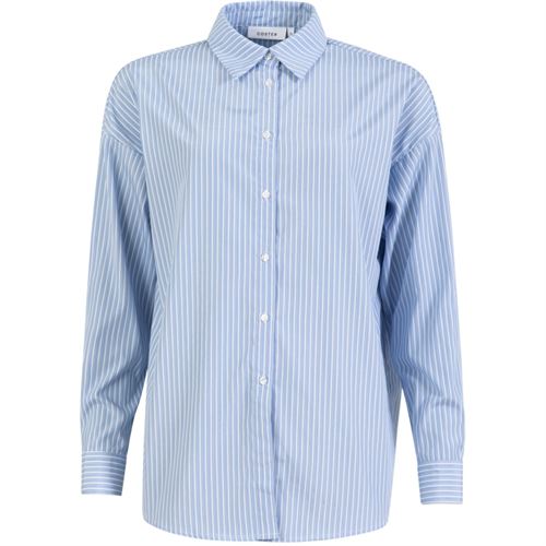 COSTER COPENHAGEN SKJORTE, STRIPED SHIRT, LIGHT BLUE STRIPE