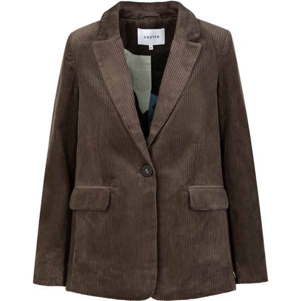 COSTER COPENHAGEN BLAZER, FLØJLSBLAZER, DOVE GREY