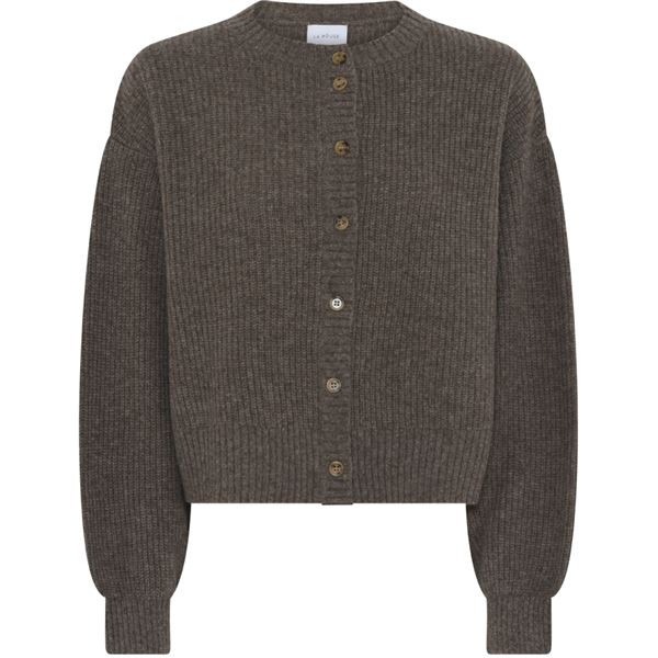 LA ROUGE CARDIGAN, SISSE CARDIGAN, BROWN MELANGE