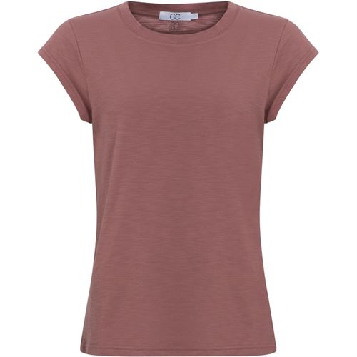 CC HEART ❤️ T-SHIRT, BASIS ROUND NECK T-SHIRT, APPLE BUTTER 