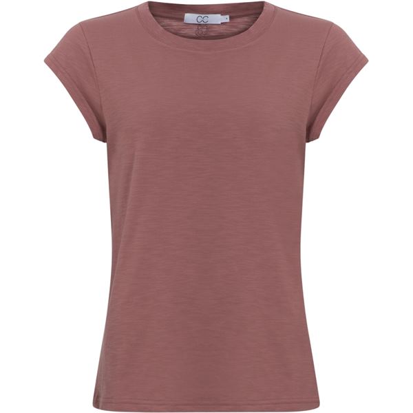 CC HEART ❤️ T-SHIRT, BASIS ROUND NECK T-SHIRT, APPLE BUTTER 