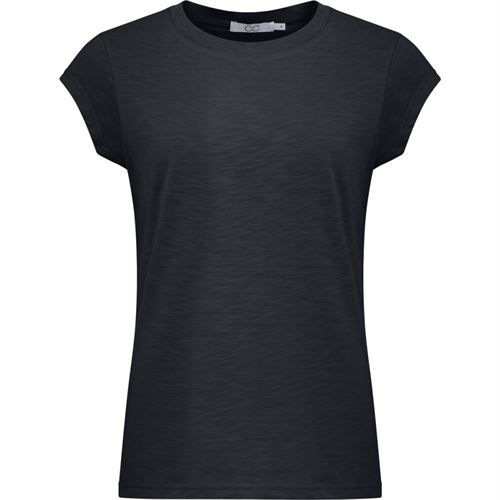 CC HEART ❤️ T-SHIRT, BASIS ROUND NECK T-SHIRT, DARK STONE GREY