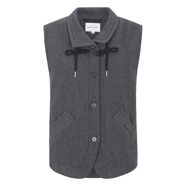 ESMÉ STUDIOS VEST, ESBALMI WOOL VEST, GREY