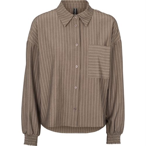 PREPAIR SKJORTE, LIZETTE SHIRT, TAUPE