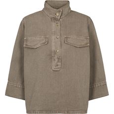 PREPAIR BLUSE, BIANCA BLOUSE, LATTE