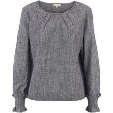 ESMÈ STUDIOS BLUSE, ESSOLARI BLOUSE GOTS, BLUE NIGHTS