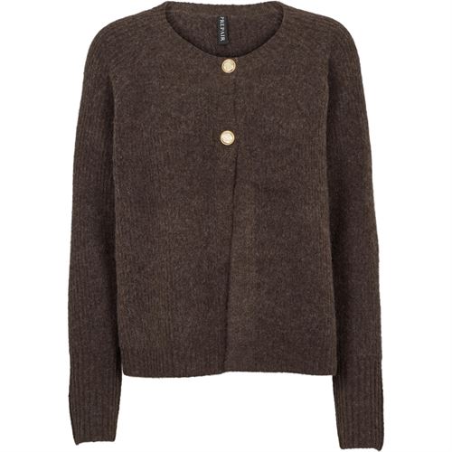 PREPAIR CARDIGAN, NOA KNIT CARDIGAN, BROWN