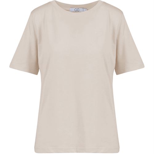 CC HEART ❤️ T-SHIRT, BASIS REGULAR T-SHIRT, CREME
