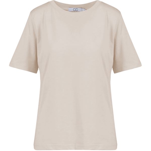 CC HEART ❤️ T-SHIRT, BASIS REGULAR T-SHIRT, CREME