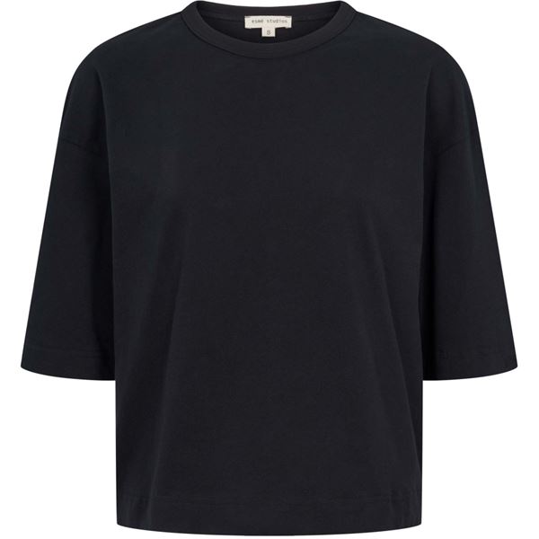 ESMÉ STUDIOS T-SHIRT, ESSIGNE 2/4 BOXY T-SHIRT, BLACK
