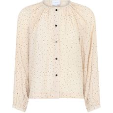 LA ROUGE SKJORTE, DOT SHIRT, SAND
