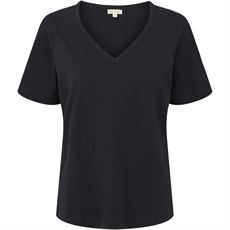 ESMÈ STUDIOS T.SHIRT, ESSIGNE V-NECK T-SHIRT, BLACK