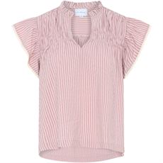 LA ROUGE TOP, CECILIE TOP, PINK STRIPE