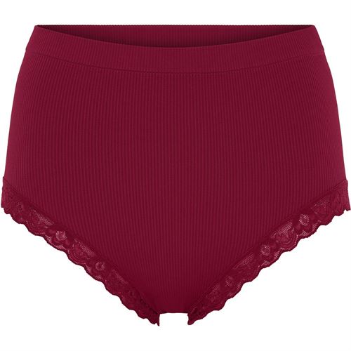 TIM OG SIMONSEN TRUSSE, FELINE RIB MIDI PANTIES, BORDO