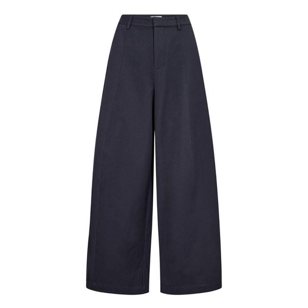 CO`COUTURE BUKSER, DEMICC BARREL PANT, NAVY
