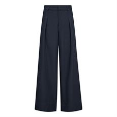 CO`COUTURE BUKSER, LUNACC PLEAT PANT, NAVY