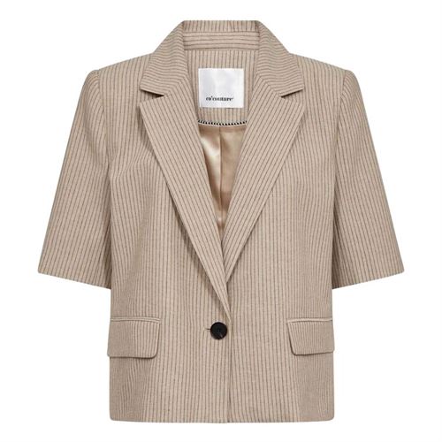 CO`COUTURE BLAZER, NADINECC SS BLAZER, BISQUIT