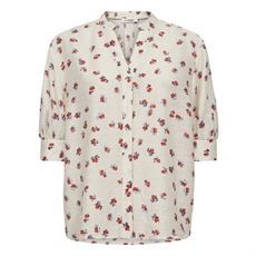 CO`COUTURE BLUSE, MARISCC SS SHIRT, OFF WHITE