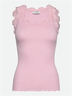 ROSEMUNDE TOP, RWBABETTE SL U-NECK LONG LACE, PINK-A-BOO